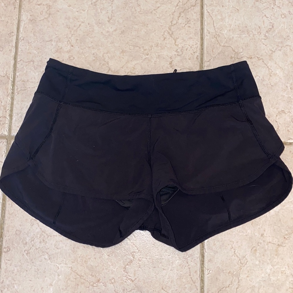 Black Lululemon shorts size 4 lightly worn